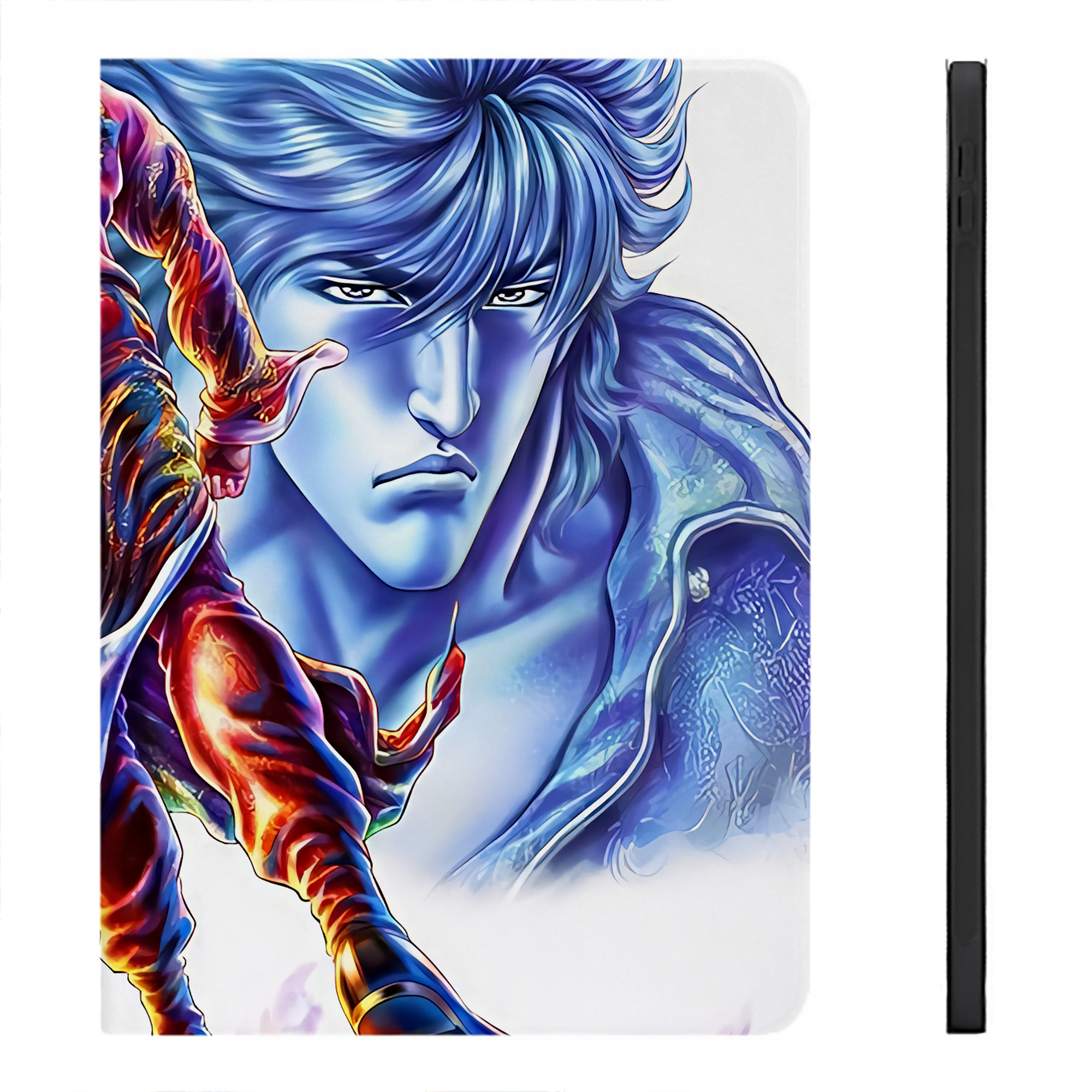 （画像用） 北斗の拳 Fist of the North Star IPadケース ペンホルダー付き ブックスタイルデザイン